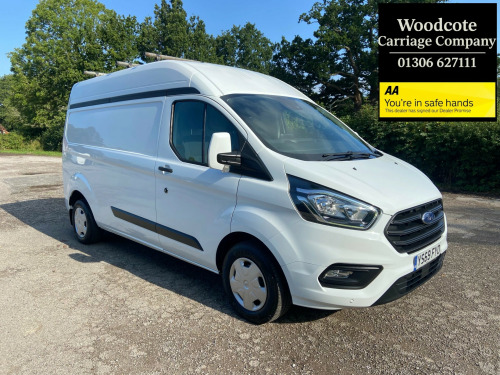 Ford Transit Custom  2.0 EcoBlue 130ps 300 High Roof Trend L2 H2 In White ,  Air Conditioning , 