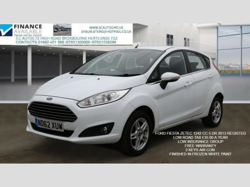 Ford Fiesta  1.25 Zetec Hatchback 5dr Petrol Manual Euro 5 (82 ps)