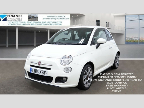 Fiat 500  1.2 S Hatchback 3dr Petrol Manual Euro 5 (s/s) (69 bhp)