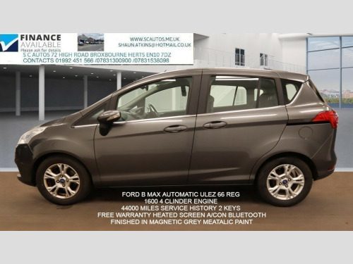 Ford B-Max  1.6 Zetec MPV 5dr Petrol Powershift Euro 5 (105 ps) 