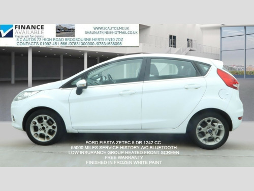 Ford Fiesta  1.25 Zetec Hatchback 5dr Petrol Manual (129 g/km, 81 bhp) 