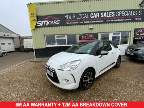 Citroen DS3  1.6 E-HDI DSTYLE 3d 90 BHP FULL SERVICE HISTORY