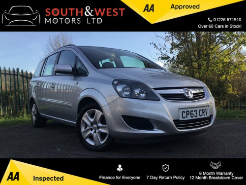 Vauxhall Zafira  1.8 16V Exclusiv MPV 5dr Petrol Manual Euro 5 (120