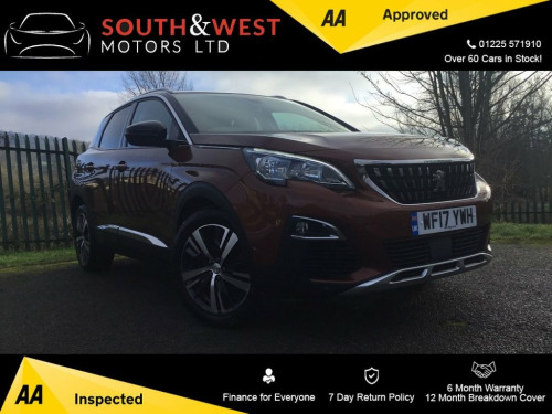 Peugeot 3008 Crossover  1.6 BlueHDi Allure SUV 5dr Diesel EAT Euro 6 (s/s)