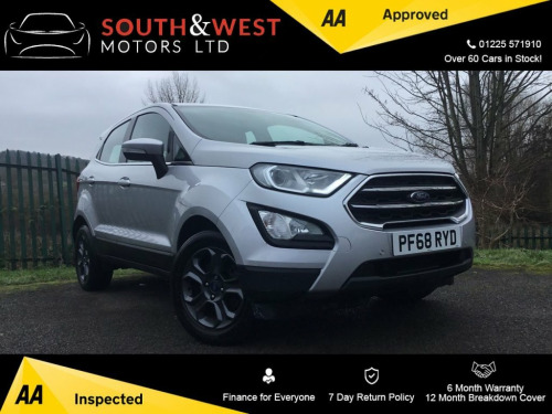 Ford EcoSport  1.0T EcoBoost GPF Zetec SUV 5dr Petrol Manual Euro