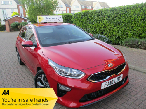 Kia ceed  1.0T GDi ISG 3 5dr FSH Satnav Bluetooth Alloys