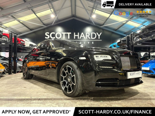 Rolls-Royce Wraith  6.6 2d  AUTO  624 BHP DELIVERY AVAILABLE LOW RATE 