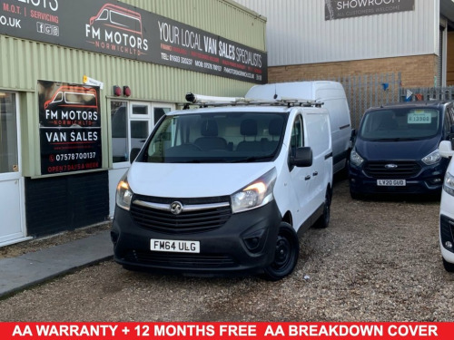 Vauxhall Vivaro  1.6 CDTi 2900 ecoFLEX Panel Van 6 Door  Diesel Man