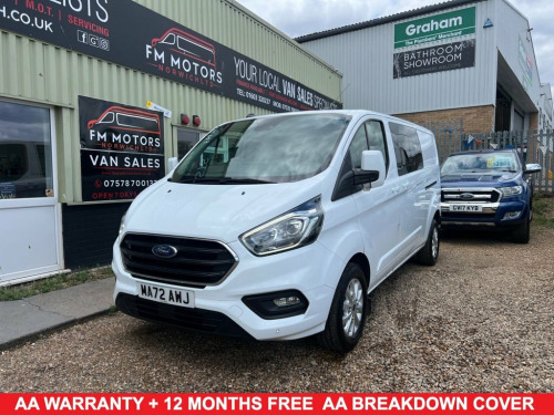 Ford Transit Custom  2.0 300 EcoBlue Limited Crew Van Double Cab 6dr Di