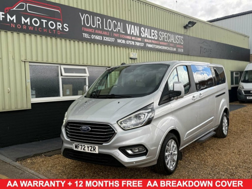 Ford Tourneo Custom  2.0 320 EcoBlue Titanium Minibus Double Cab 5dr Di