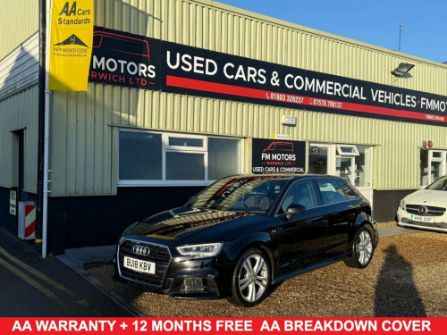 Audi A3  1.0 TFSI S line Sportback 5dr Petrol Manual Euro 6 