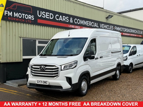 Maxus DELIVER 9  2.0 D20 Panel Van 5dr Diesel Manual FWD L3 H2 Euro 