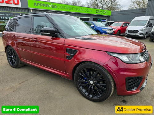 Land Rover Range Rover Sport  5.0 V8 SVR 5d 543 BHP IN SVO PREMIUM PALETTE RED W