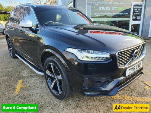 Volvo XC90  2.0 D5 R-DESIGN AWD 5d AUTO 222 BHP IN BLACK WITH 