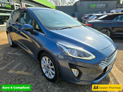 Ford Fiesta  1.0 TITANIUM 5d 99 BHP IN BLUE WITH 34.600 MILES A