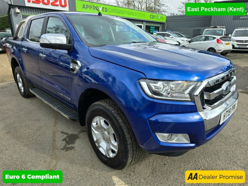 Ford Ranger  2.2 LIMITED 4X4 DCB TDCI 4d 158 BHP IN BLUE WITH 4