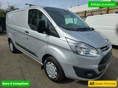 Ford Transit Custom  2.0 290 TREND LR P/V 104 BHP IN SILVER WITH 87,000