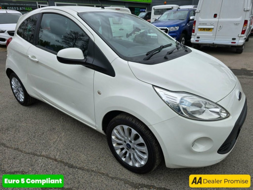 Ford Ka  1.2 ZETEC 3d 69 BHP IN WHITE WITH 54,000 MILES AND