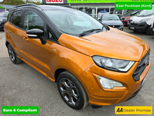 Ford EcoSport  1.0 ST-LINE 5d 124 BHP IN ORANGE WITH 25,527 MILES