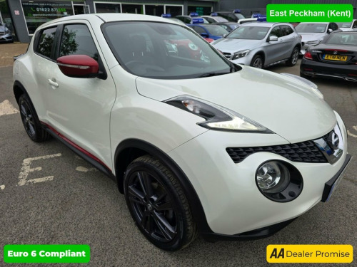 Nissan Juke  1.2 ENVY 5d 115 BHP IN WHITE WITH 64,000 MILES AND
