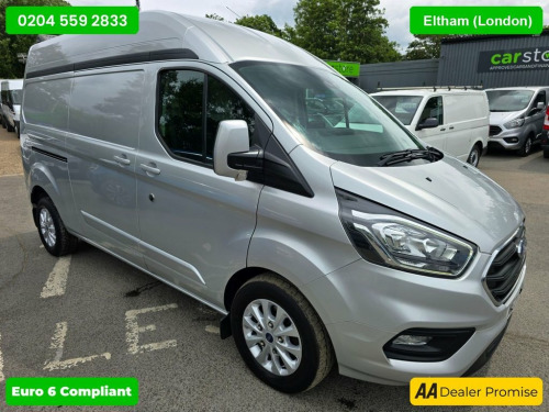 Ford Transit Custom  340 L2 DIESEL ECOBLUE HYBRID IN SILVER WITH 56,400