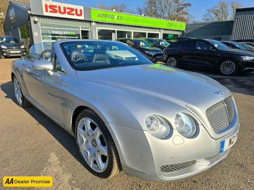 Bentley Continental  6.0 GTC 2d 550 BHP IN SILVER WITH 68,549 MILES AND