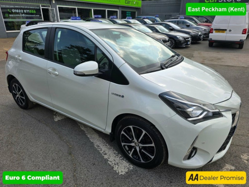 Toyota Yaris  1.5 VVT-I ICON TECH 5d 135 BHP IN WHITE WITH 42,30