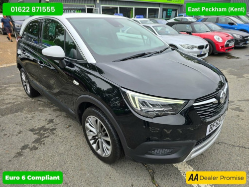 Vauxhall Crossland X  1.2 SPORT 5d 109 BHP IN BLACK WITH 39,100 MILES AN