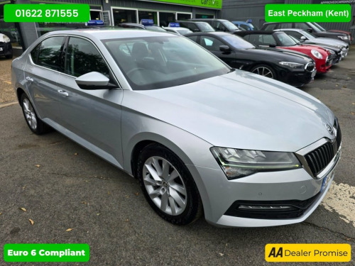 Skoda Superb  2.0 SE TDI DSG 5d 148 BHP IN SILVER WITH 78,000 MI