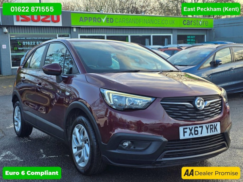Vauxhall Crossland X  1.2 SE ECOTEC S/S 5d 109 BHP IN RED WITH 62,366 MI 