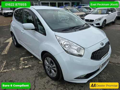 Kia Venga  1.6 3 5d 124 BHP IN WHITE WITH 35,000 MILES AND A 