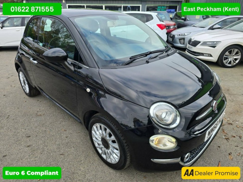 Fiat 500  1.2 LOUNGE IN BLACK WITH 23,885 MILES AND A FULL S