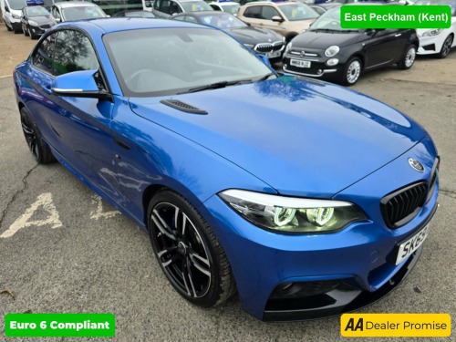 BMW 2 Series  2.0 218d M SPORT WITH 43,000 MILES IN ESTORIL BLUE