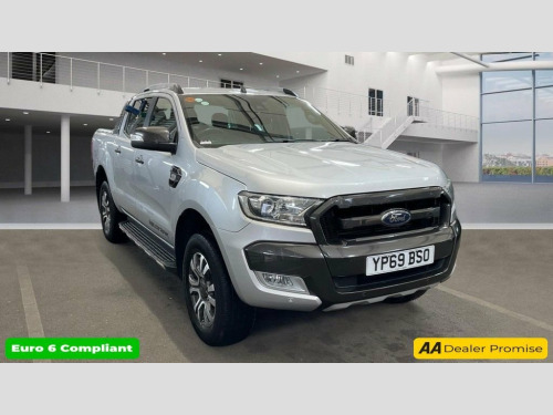 Ford Ranger  3.2 TDCi WILDTRAK DOUBLE CAB IN SILVER WITH 73,000