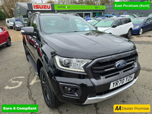 Ford Ranger  2.0 ECOBLUE WILDTRAK IN BLACK WITH 28,000 MILES AN