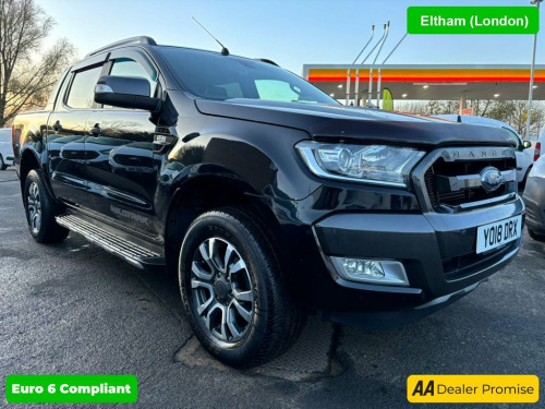 Ford Ranger  3.2 TDCi WILDTRAK IN BLACK WITH 51,500 MILES AND A