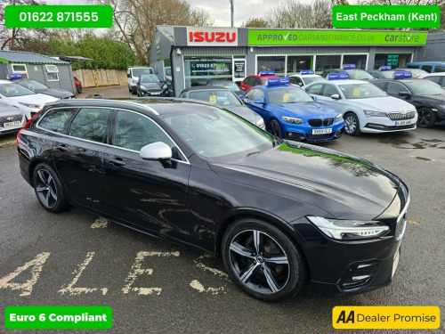 Volvo V90  2.0 D4 R-DESIGN IN BLACK WITH 78,000 MILES AND A F