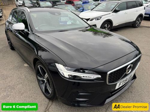 Volvo V90  2.0 D4 R-DESIGN IN BLACK WITH 78,000 MILES AND A F