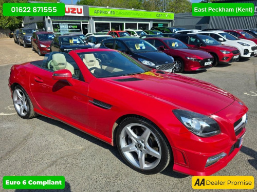 Mercedes-Benz SLK SLK200 AMG 1.8 SLK200 AMG SPORT CONVERTIBLE 2dr IN RED WITH 7