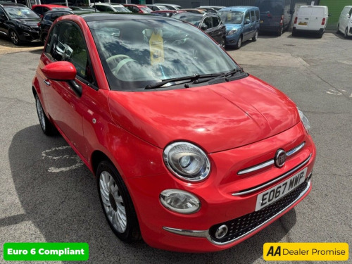 Fiat 500  1.2 Lounge Hatchback in pink, 50,000 miles, 1 owne