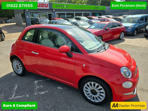 Fiat 500  1.2 Lounge Hatchback in pink, 50,000 miles, 1 owne