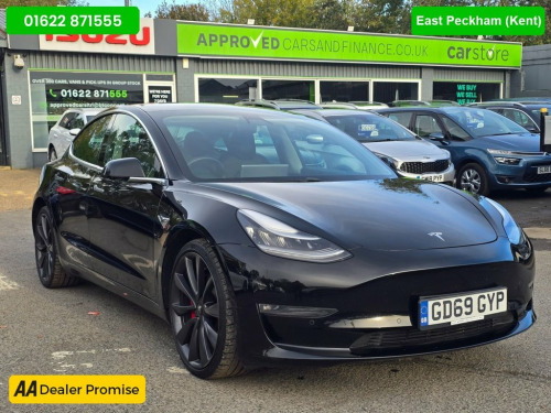 Tesla Model 3  Black Dual Motor Upgraded Performance, 72,000 mile