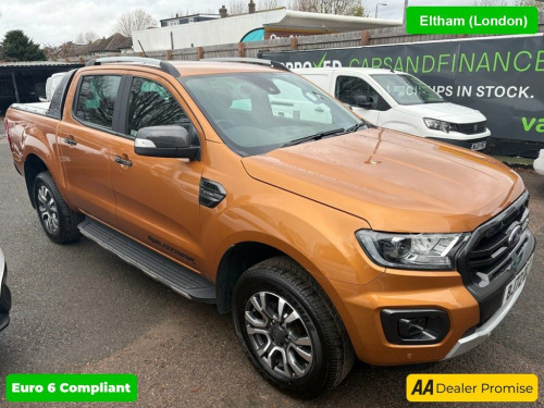 Ford Ranger  Orange 2.0 EcoBlue Wildtrak Pickup, 73,200 miles, 