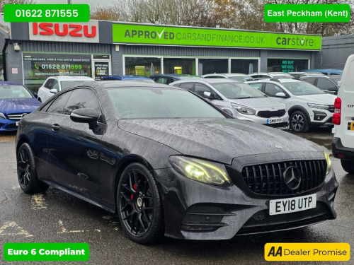 Mercedes-Benz E-Class  Black E220d AMG Line Coupe, 45,000 miles, Full Ser 