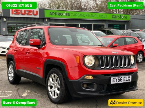 Jeep Renegade  Red 1.4T MultiAir Euro 6 SUV, 67,000 miles ULEZ co 