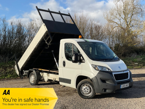 Peugeot Boxer  2.2 HDi TIPPER Cab 130ps - ELECTRIC TAIL LIFT - DROP SIDE - 31,000 MILES - 