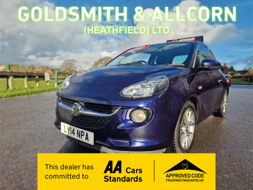 Vauxhall ADAM  1.2 16v JAM Hatchback 3dr Petrol Manual Euro 5 (70 ps)+LOW MILEAGE,FULL SER