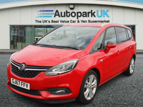 Vauxhall Zafira Tourer  1.4i Turbo SRi MPV 5dr Petrol Manual Euro 6 (140 p
