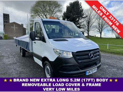 Mercedes-Benz Sprinter  2.0 315Cdi Lwb 3.5t. 5m (17ft) Dropside With Cover