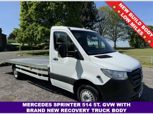 Mercedes-Benz Sprinter  2.1 514Cdi 5t. Curtainside Luton Box Van, 141Bhp L